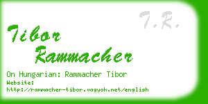 tibor rammacher business card